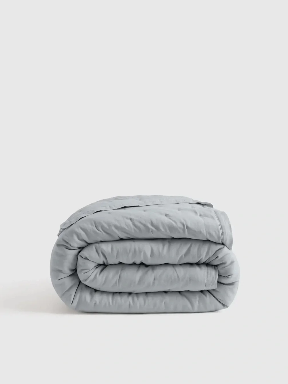 QUINCE European Linen Dream Quilt King/Cal King Mist 9287